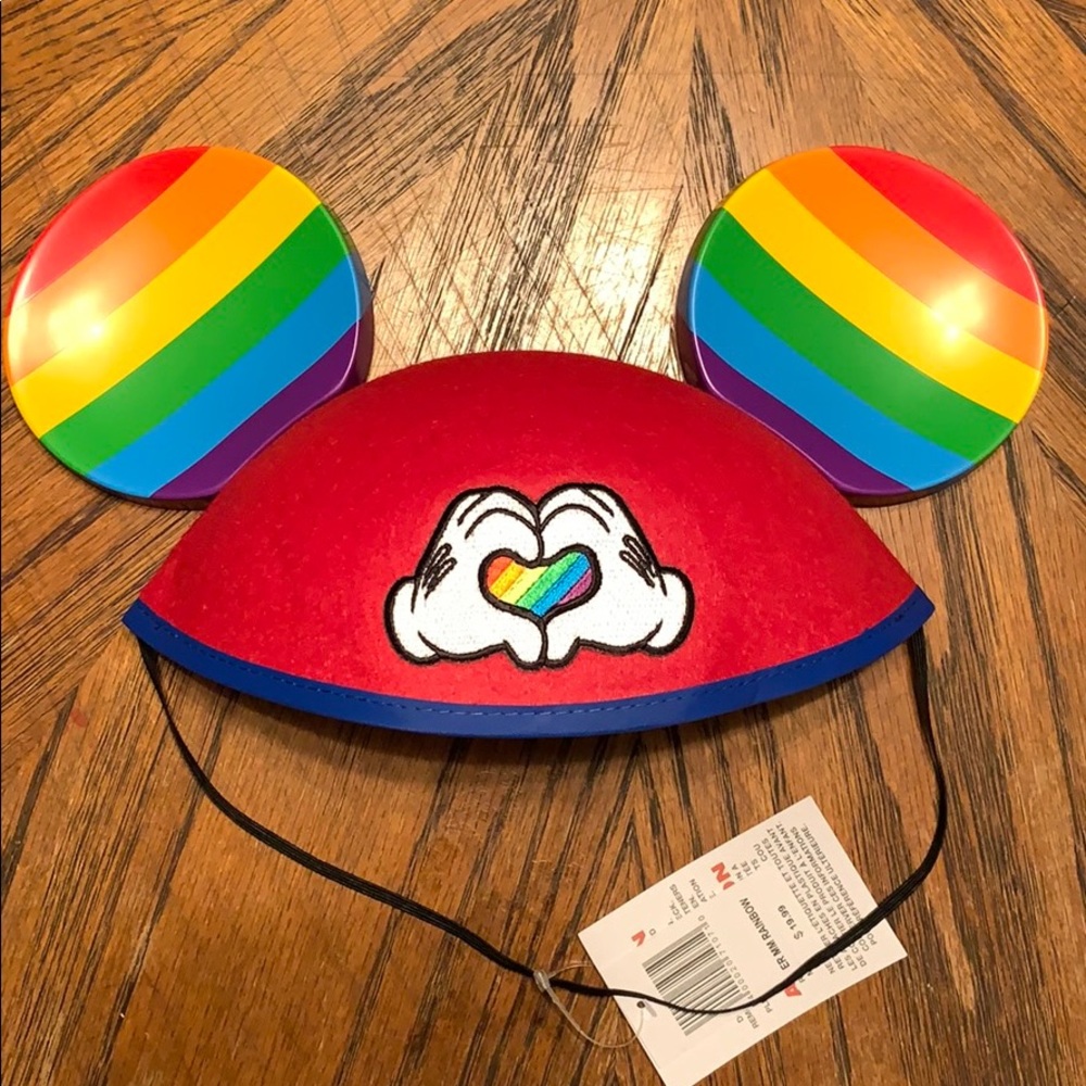 P.R.I.D.E. Mickey Ears Hat. Rainbow ears.